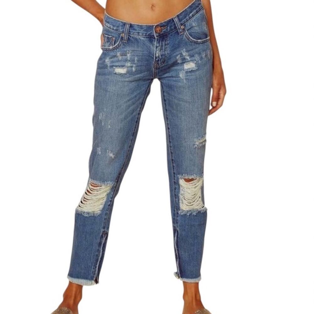 ONE X OneTeaspoon 28 Distressed FreeBirds ankle zip J1 2206